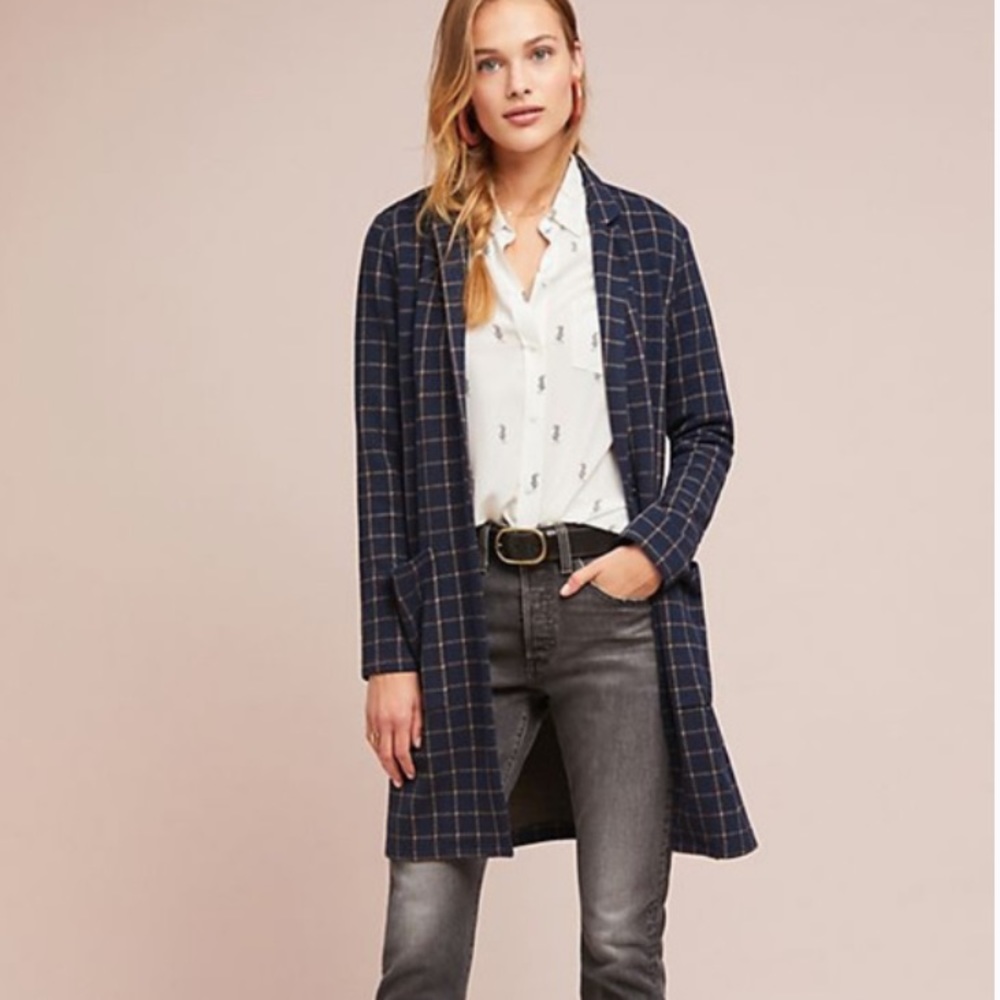 Anthropologie Harlyn Morganne Longline Jacket